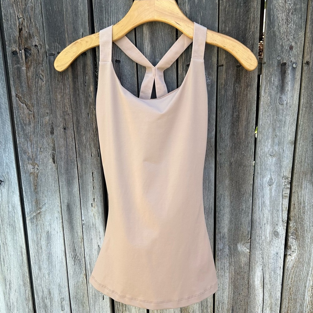 Spanx Strappy Go Lucky Racerback Tank Top Beige Nude S - Picture 11 of 11